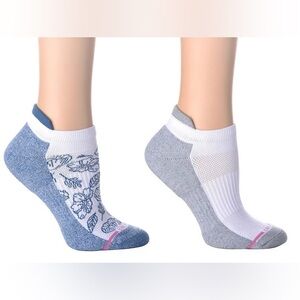 Dr. Motion 2-Pack Floral & Solid Compression Socks